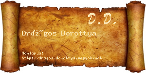 Drágos Dorottya névjegykártya